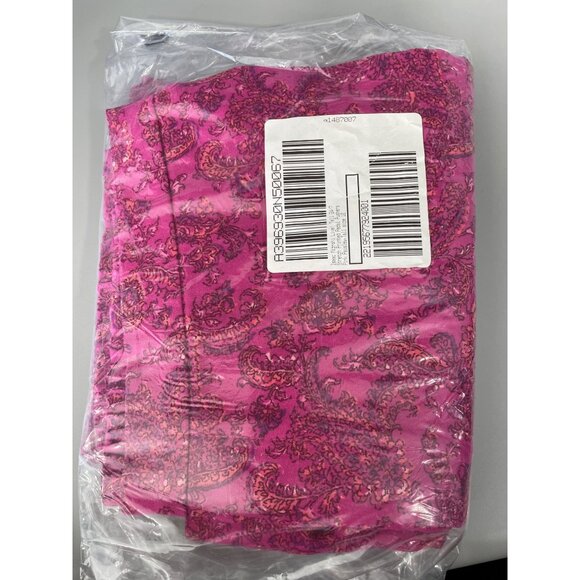 Isaac Mizrahi Live Tall 24/7 Stretch Printed Pedal Pushers 10 Pink Paisley NEW - Picture 7 of 7